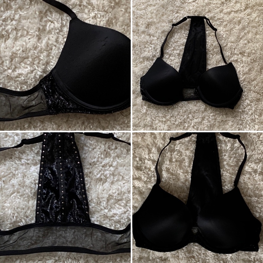 Victoria’s Secret pink velvet bra